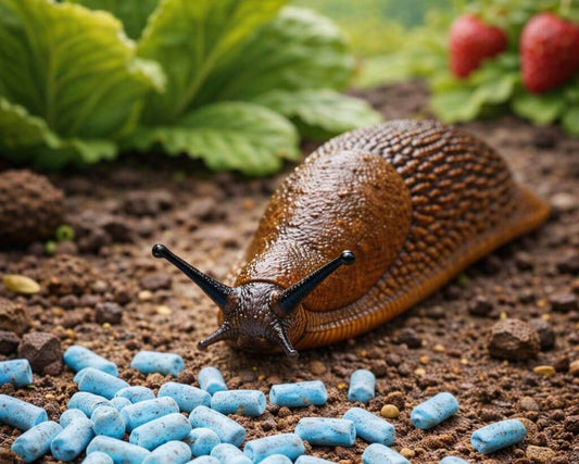 slug in garden going after slug pellets